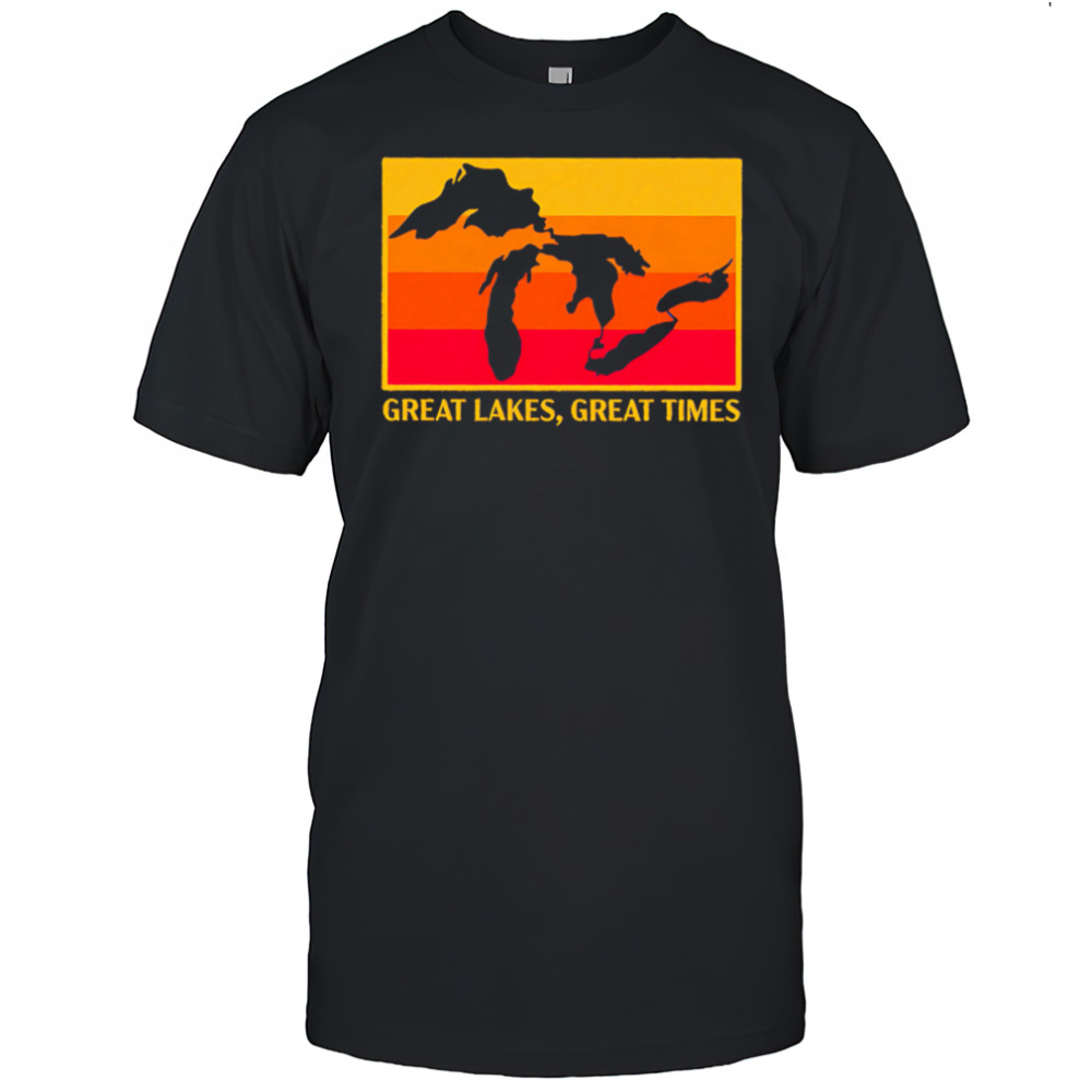 Great Lakes Great Times Michigan sunset shirt
