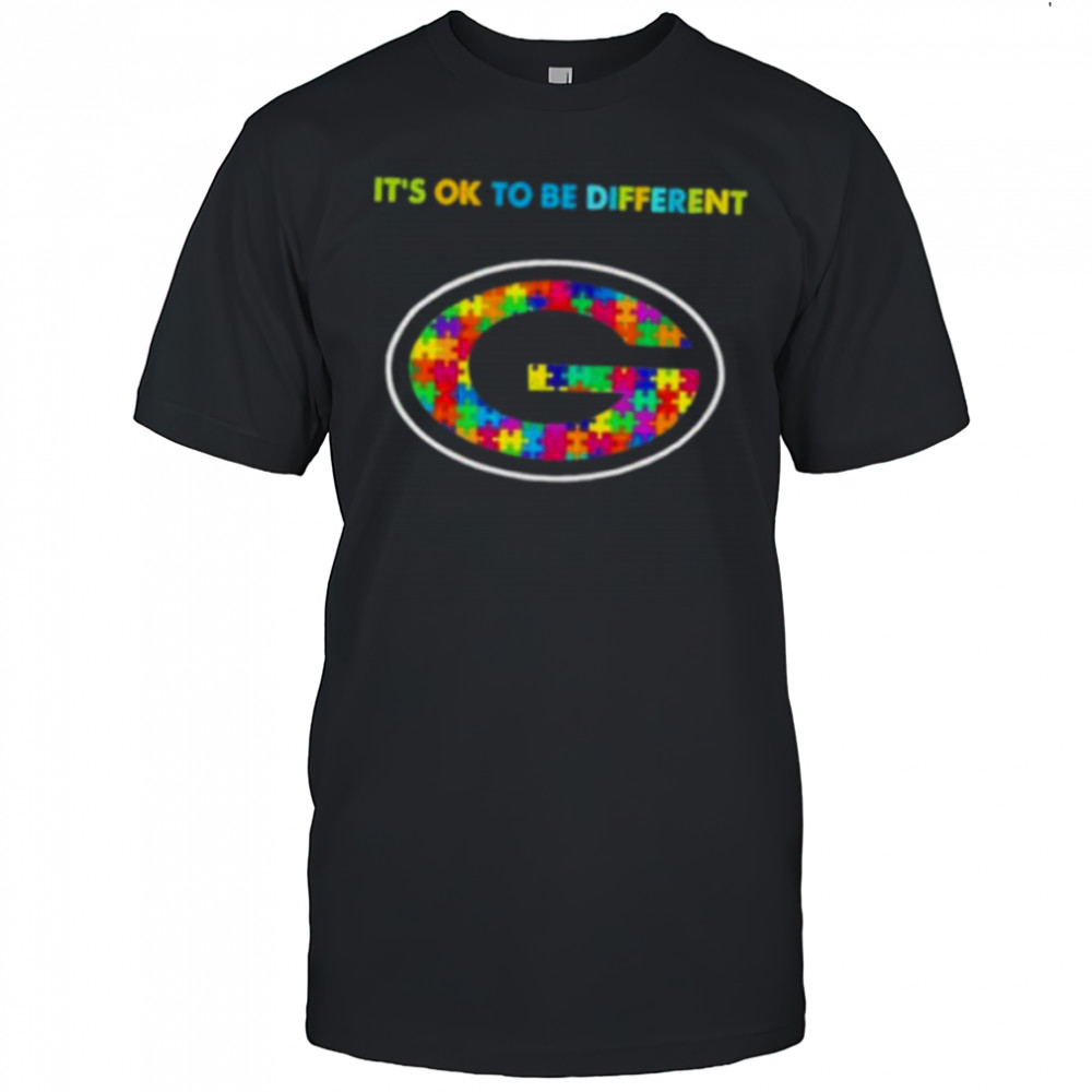 Green Bay Packers x Autism awareness it’s ok to be different Shirt