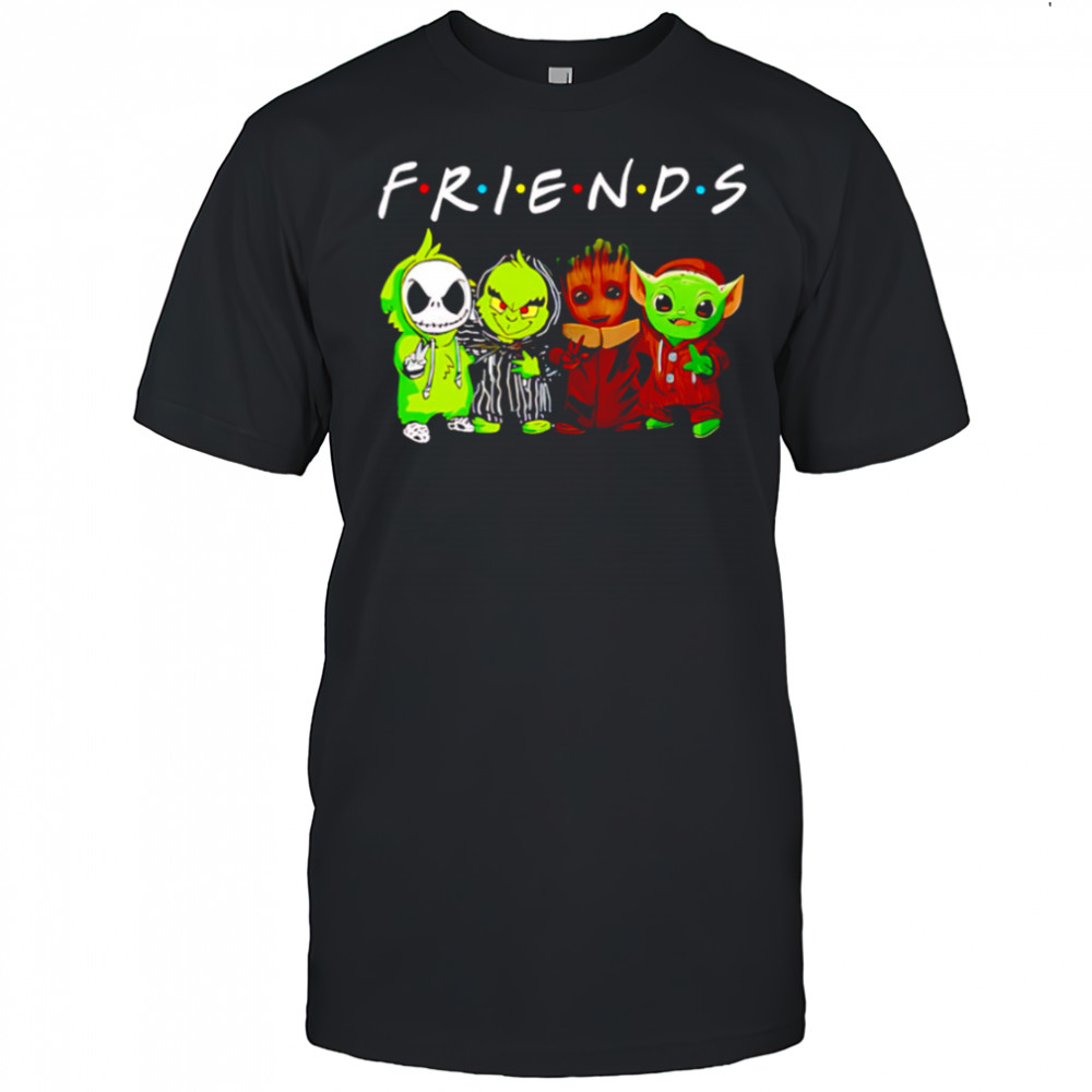 Groot Jack Skellington Baby Yoda Friends shirt