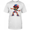 Half Mexican Half American Kid Pride Cartoon shirt