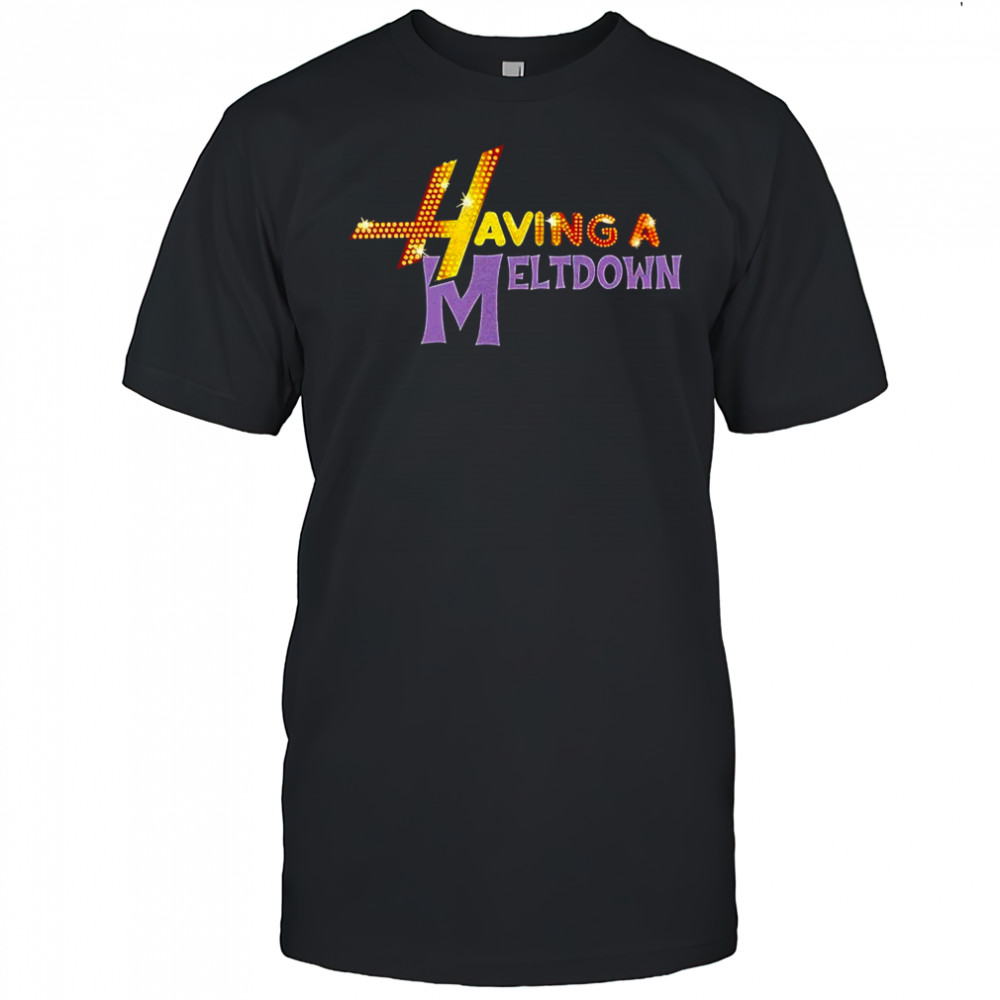 Hannah Montana having a meltdown shirt