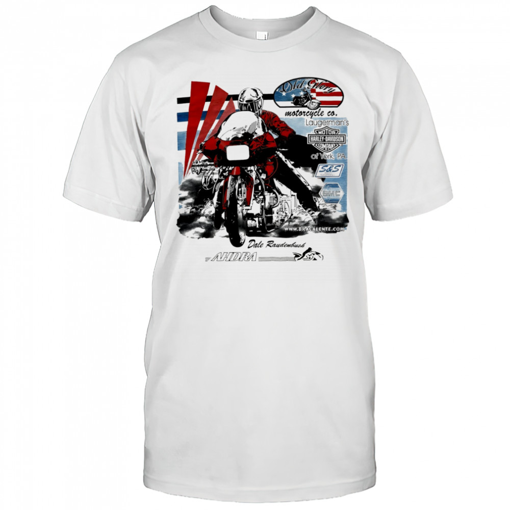 Harley Davidson Motorcycle Old Glory Dale Raudenbush shirt