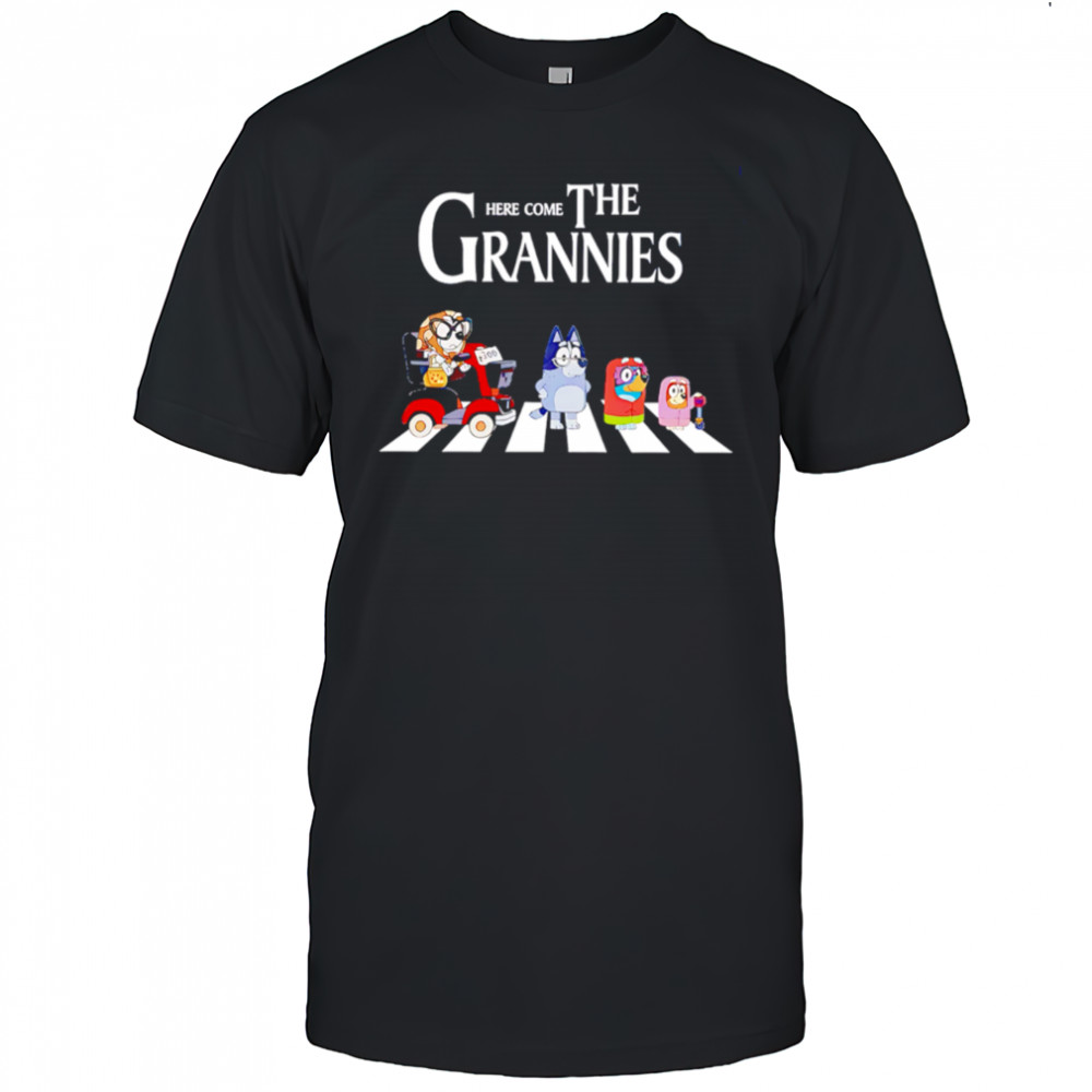 Here Come The Grannies Tee Blue dog grannies cute shirt