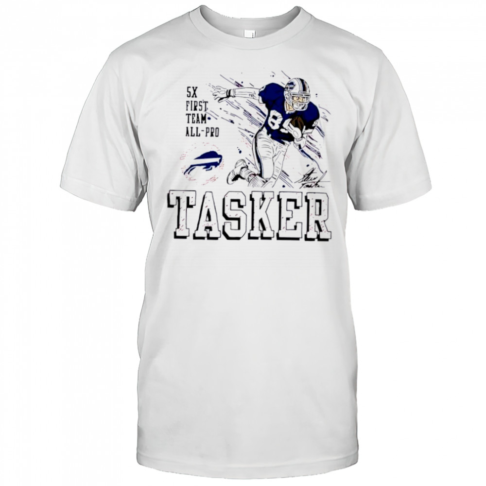 Homage Buffalo Bills Steve Tasker Football signature shirt