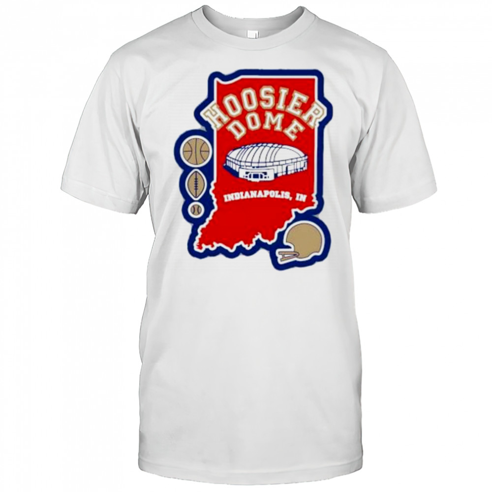 Hoosier Dome Indianapolis In Football map shirt
