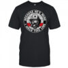 I Walk This Line Becasue He’s Mine Firefighter Helmet T-Shirt
