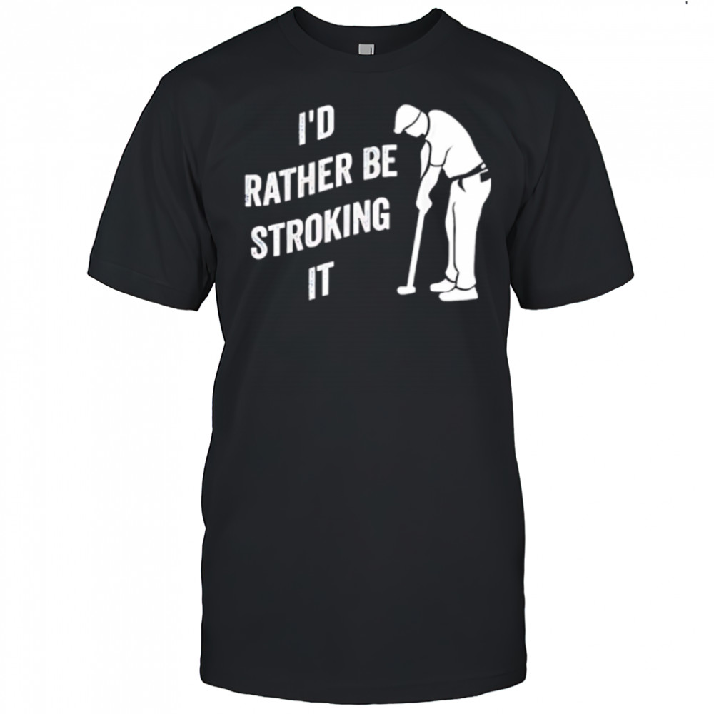 I’d Rather Be Snorting It Golf shirt