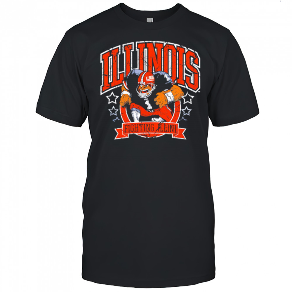 Illinois Football Vintage Distressed shirt