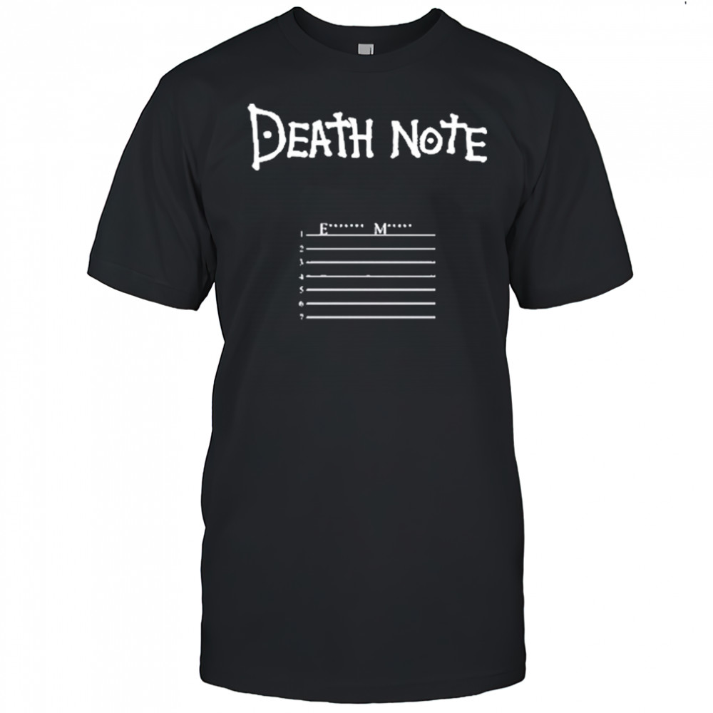 Imranepresents Povculture Death Note Shirt