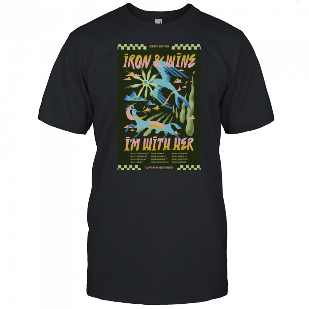 Iron & Wine Summer Tour 2025 Poster Shirt