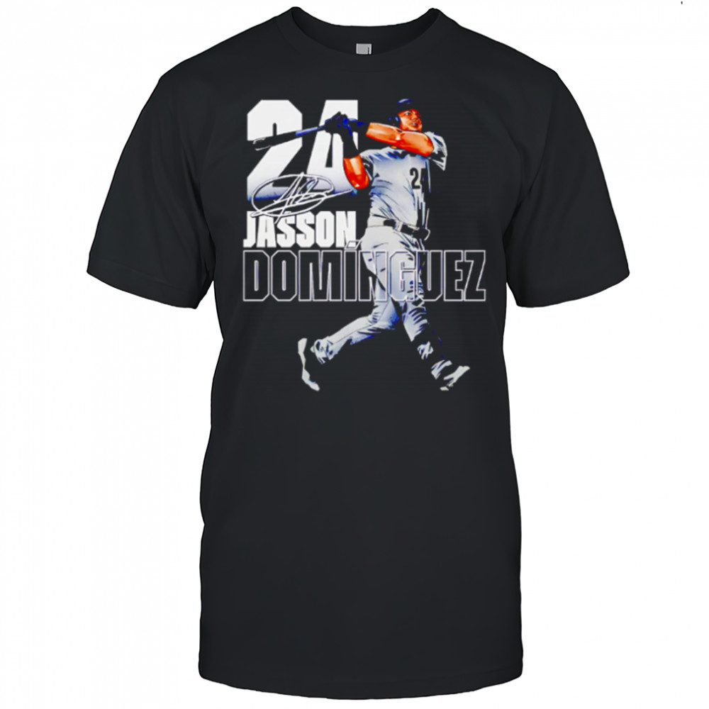 Jasson Dominguez 24 New York Yankees Stance signature shirt