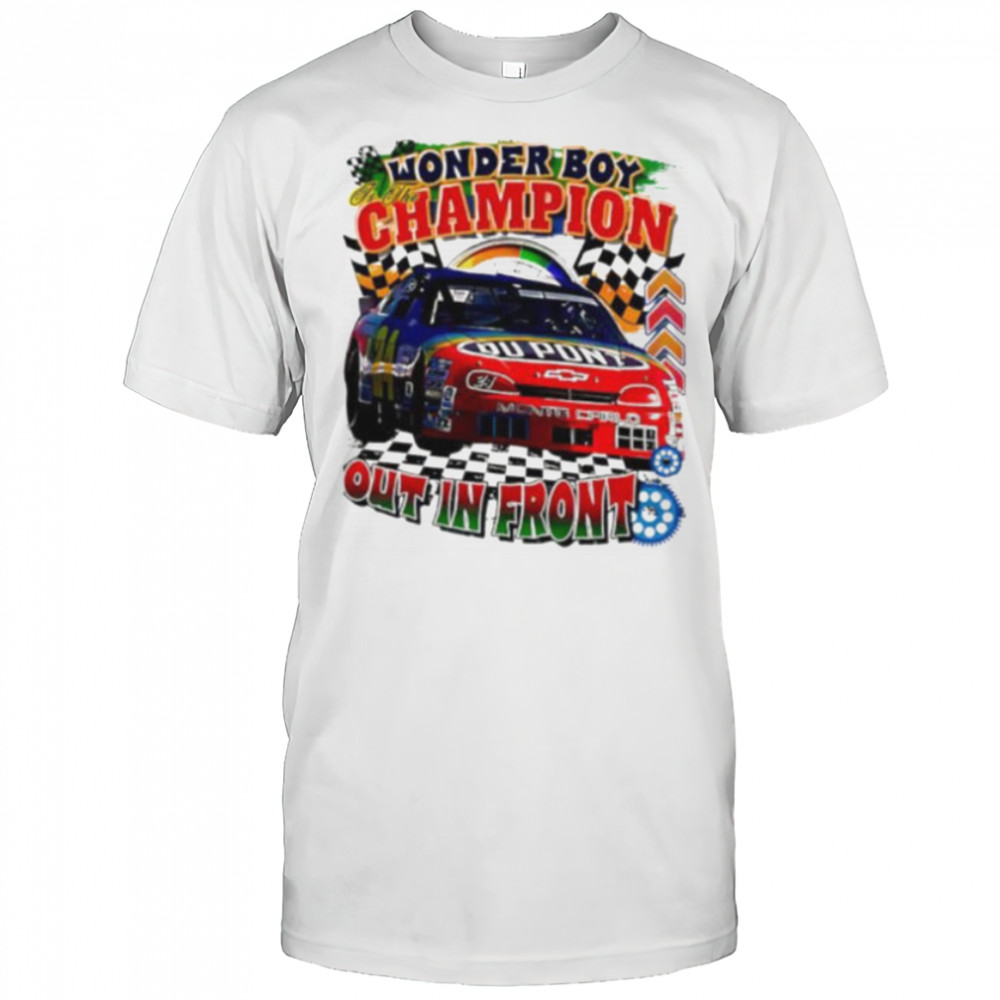 Jeff Gordon Wonder boy champion Dupont race car Nascar shirt
