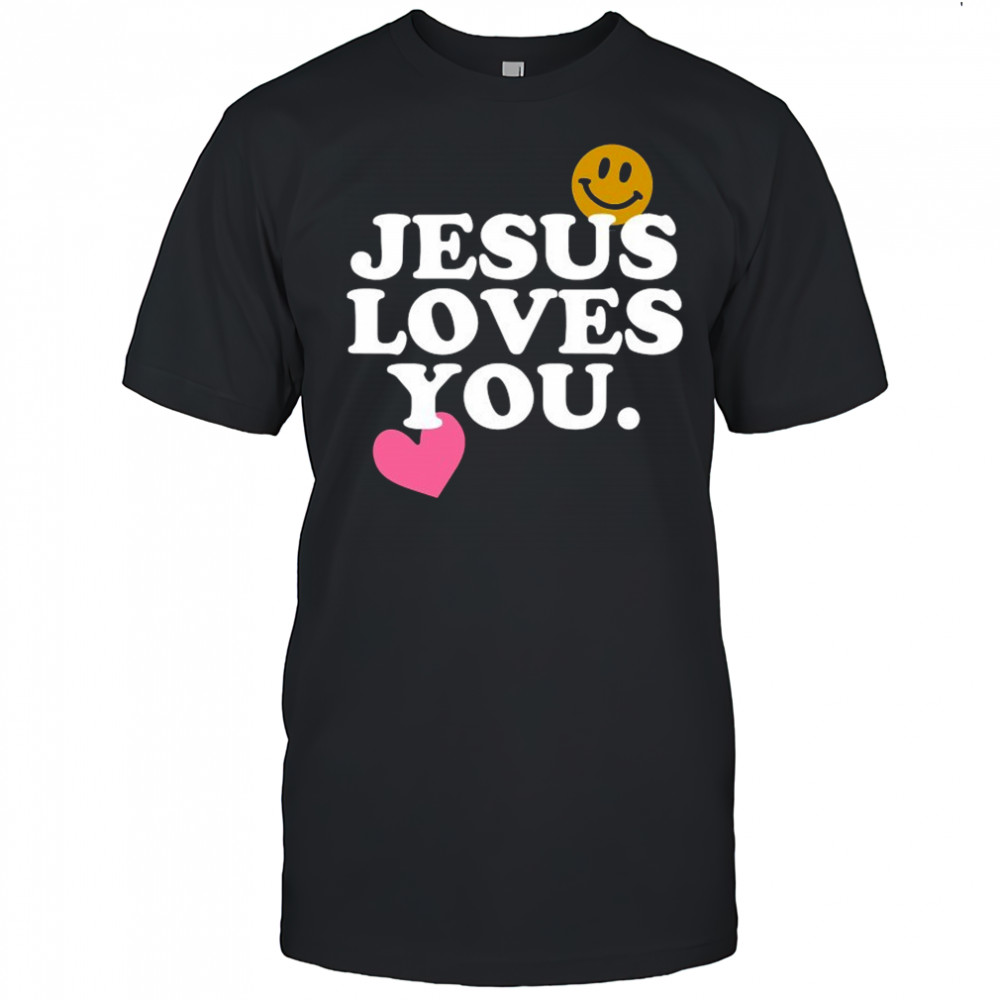 Jesus Loves You Smile Heart T-shirt