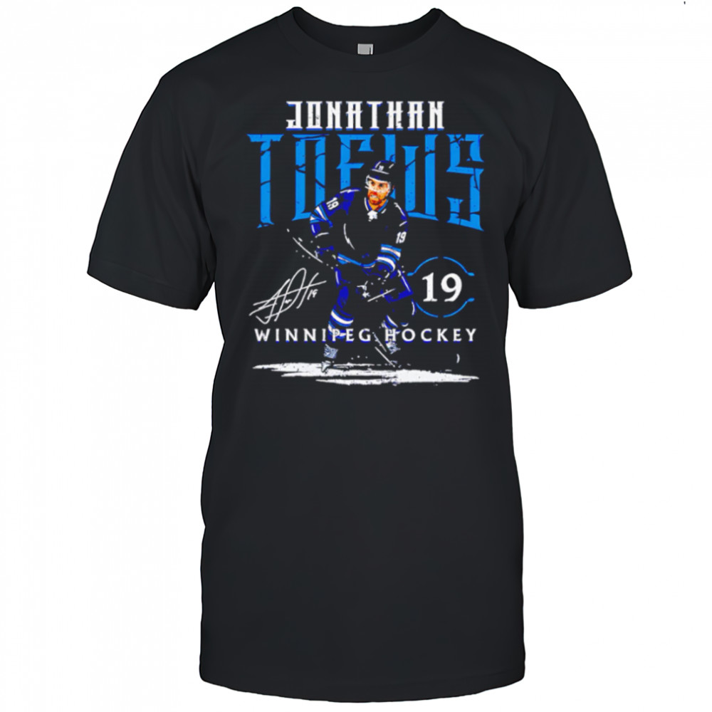 Jonathan Toews 19 Winnipeg Player Name signature hockey shirt