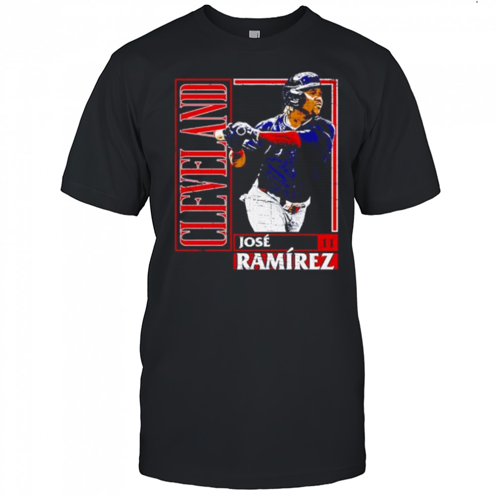 Jose Ramirez Cleveland Card Style baseball shirt