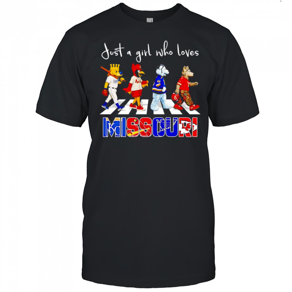 Just a girl who loves Missouri sports mascot shirt