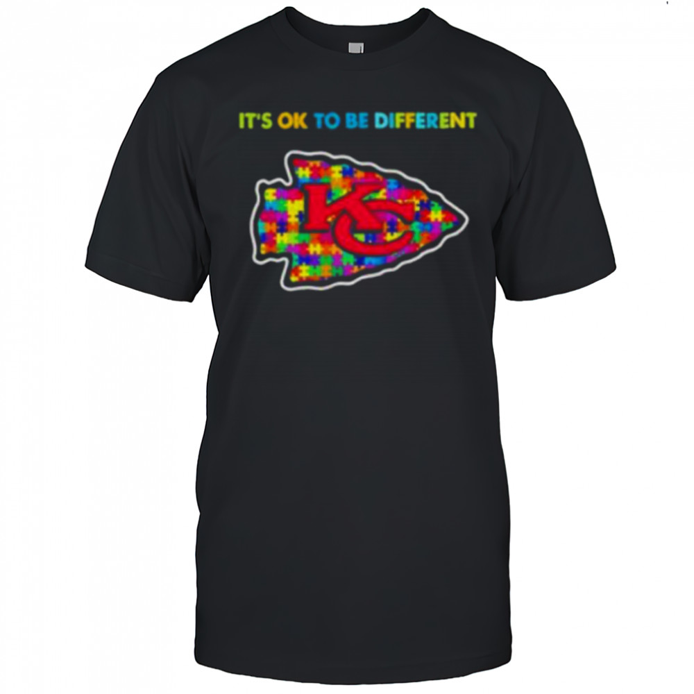 Kansas City Chiefs x Autism awareness it’s ok to be different Shirt