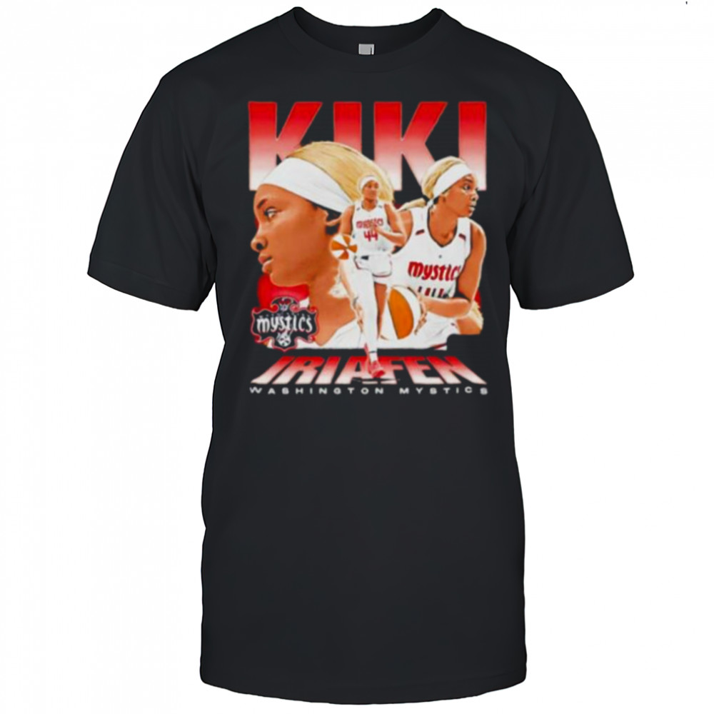 Kiki Iriafen picture collage Washington Mystics Shirt