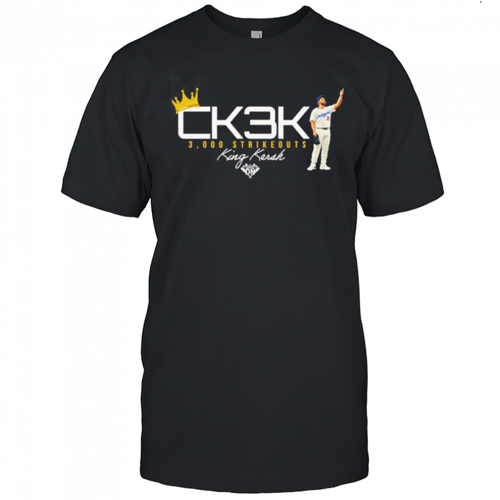 King Kersh 3,000 Strikeouts I Los Angeles Baseball shirt