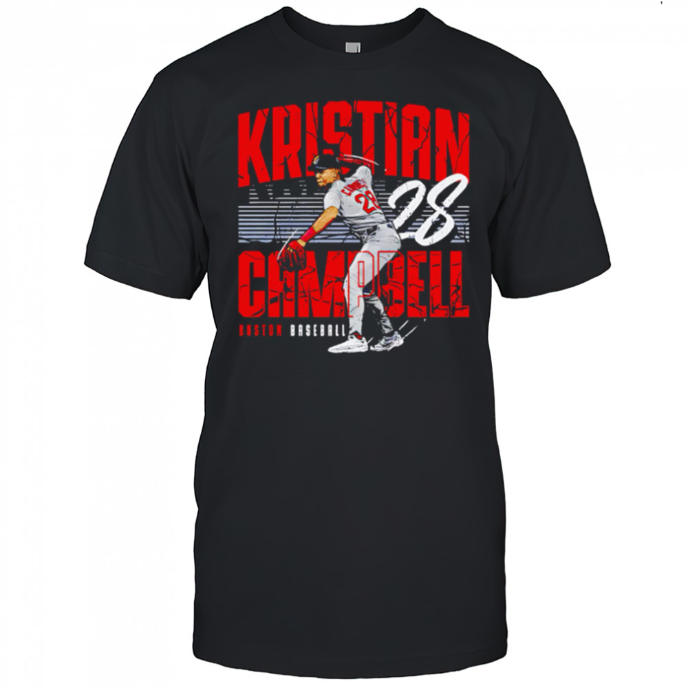 Kristian Campbell 28 Boston Player Name baseball retro shirt