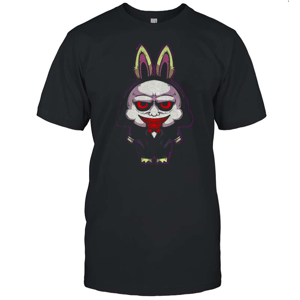 Labubu costume Billy the Puppet horror shirt