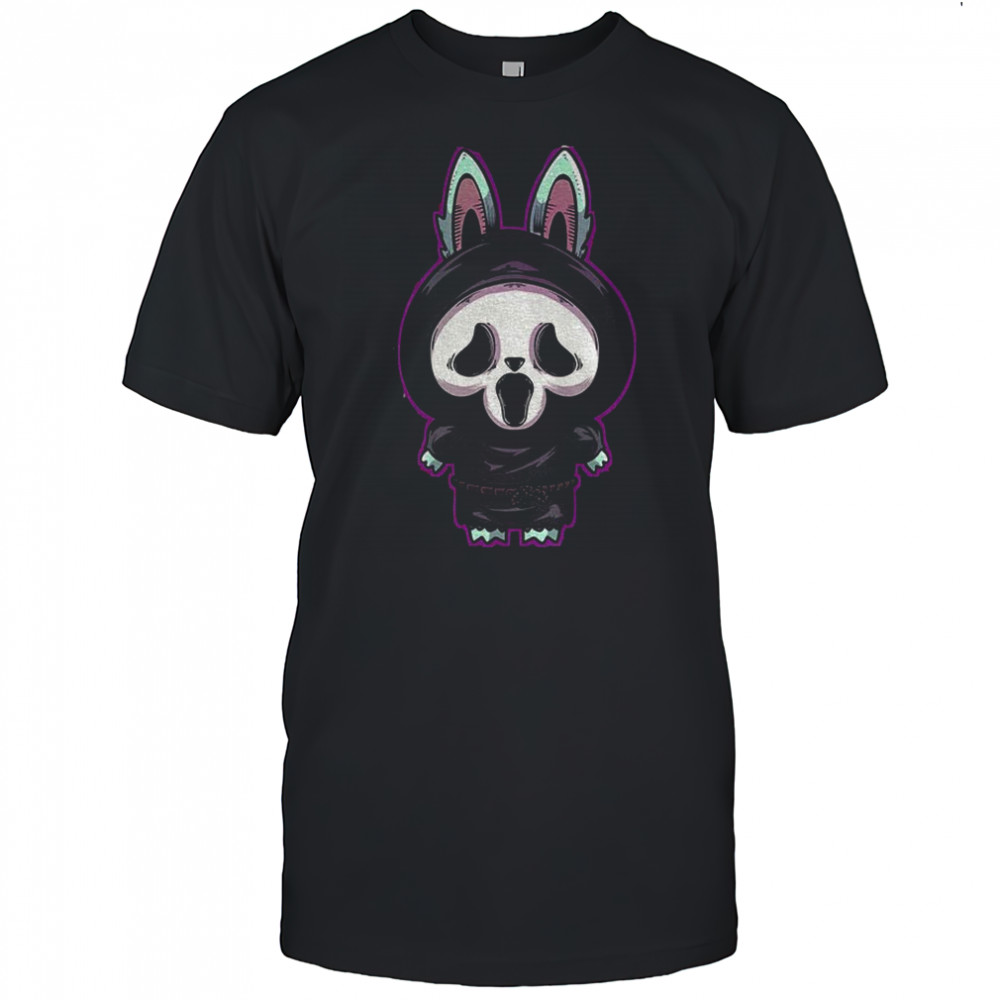 Labubu costume Ghostface Happy Halloween horror character shirt