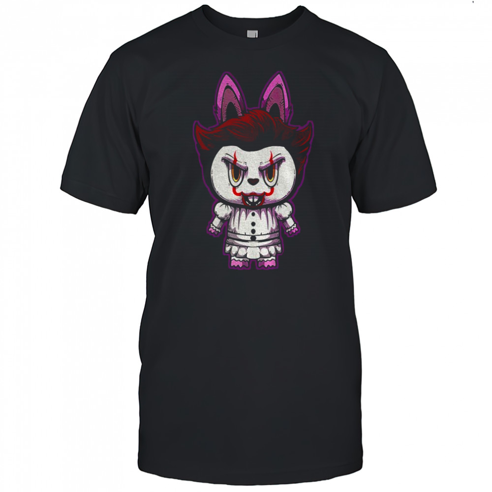 Labubu costume Pennywise Happy Halloween horror character shirt