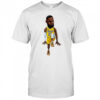 Lebron James Art Los Angeles Lakers jersey cartoon shirt