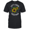 Let’s Grow Together Sunflower Puzzle Piece Autism Awareness T-Shirt