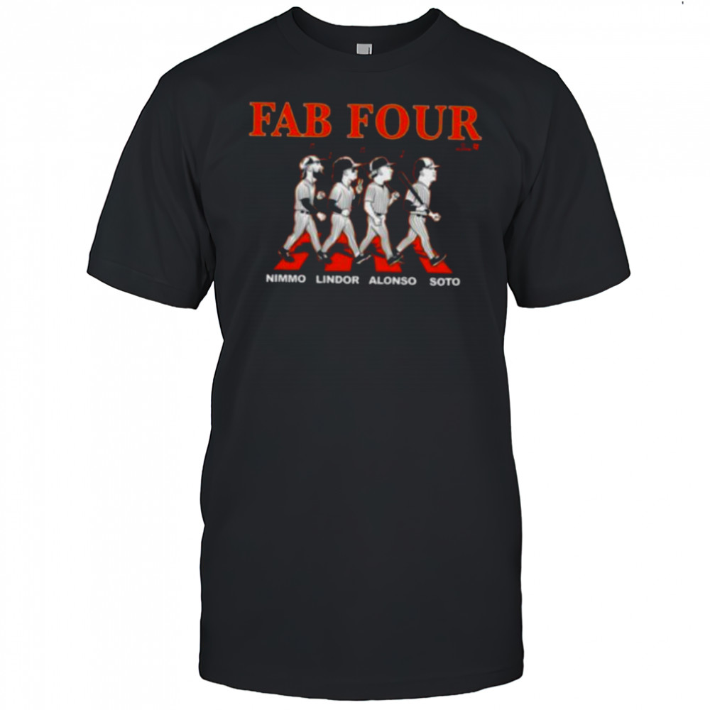Lindor Soto Alonso & Nimmo Fab Four Album NY Baseball Shirt