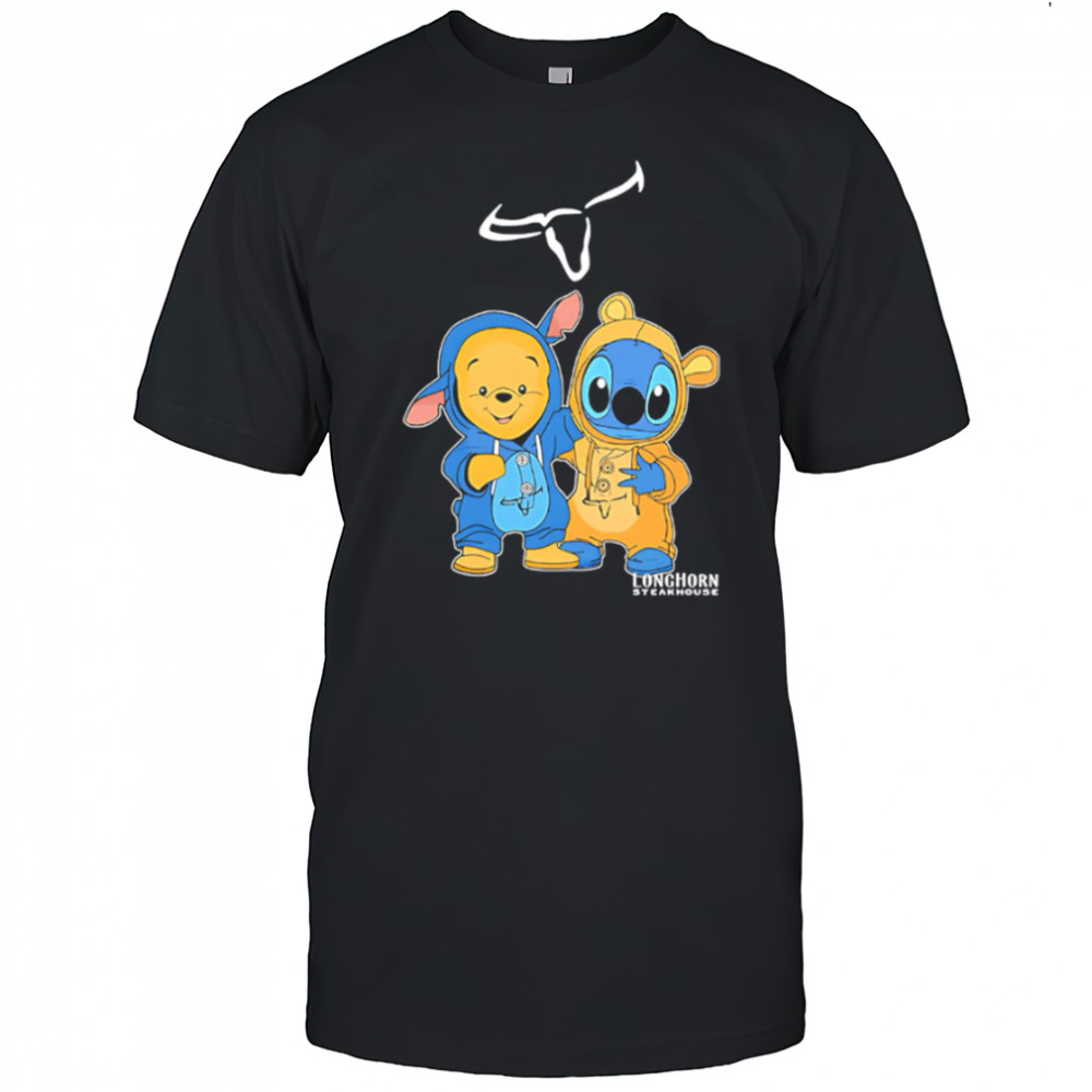 Longhorn steakhouse pooh and stitch friends shirt