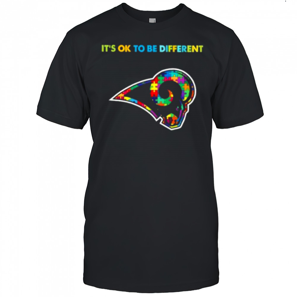 Los Angeles Rams Autism awareness It’s ok to be different Shirt