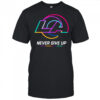 Los Angeles Rams NFL never give up fight cancer in all colors Shirt