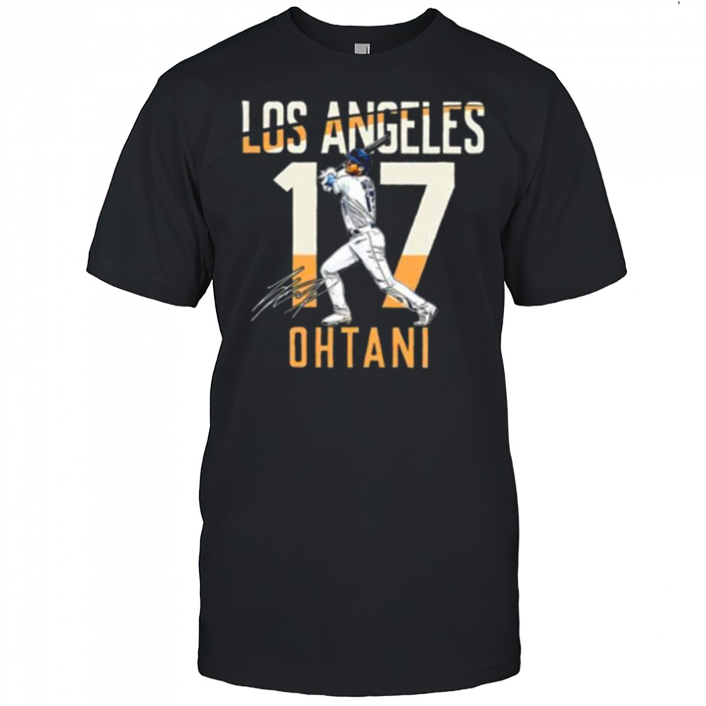 Los Angeles Shohei Ohtani 17 City Connect player autographed Shirt