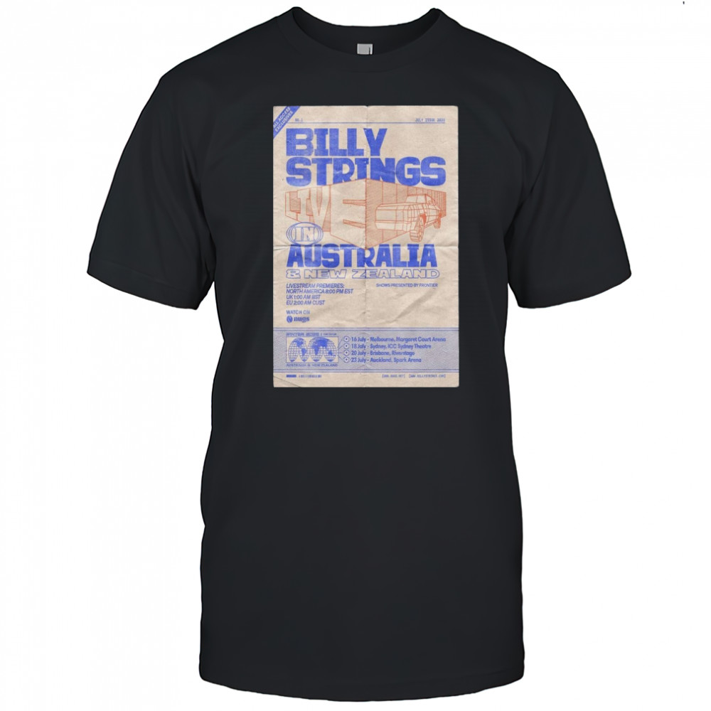 Melbourne Margaret Court Arena July 16, 2025 Billy Strings Poster T-Shirt