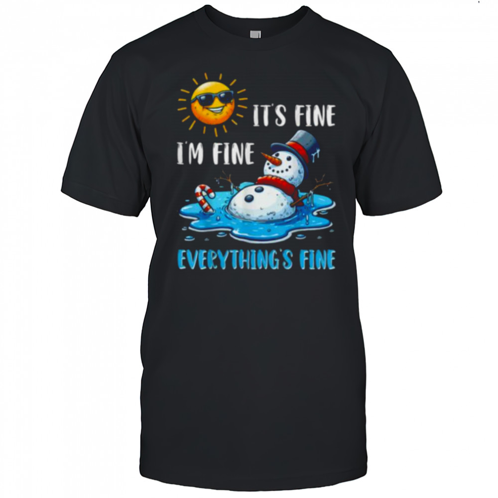 Melting Snowman Christmas In July Summer Humor Shirt
