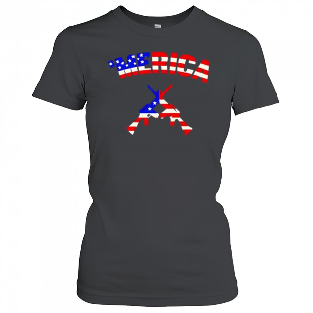 Merica Guns Patriotic gun shirt