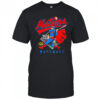 Meteors up up and away back baseball shirt