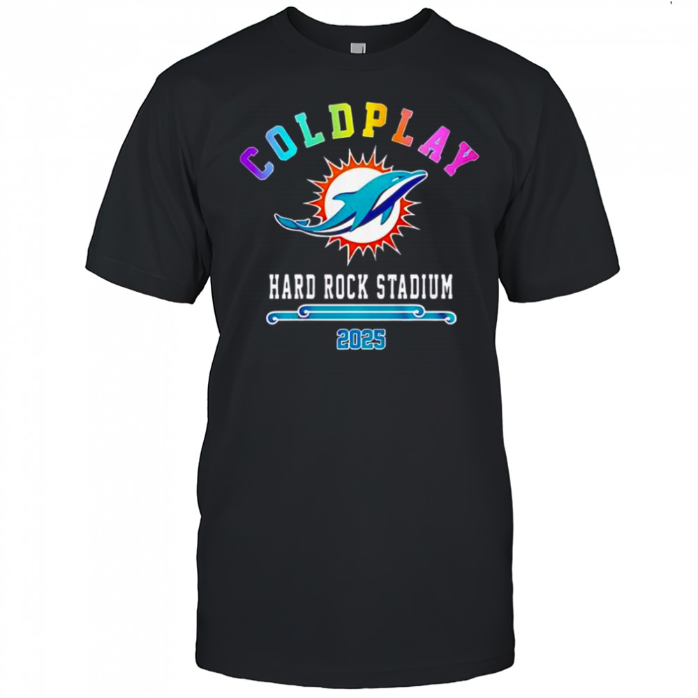 Miami Dolphins X Coldplay Special Edition 2025 T-Shirt