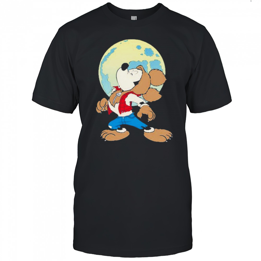 Mickey Mouse In Werewolf Halloween Shirt