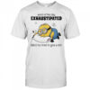 Minion lazy word of the day exhaustipated too tired to give a shit shirt