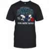 Mitchell & Ness Black Charlotte Hornets Retro Mascot Script T Shirt