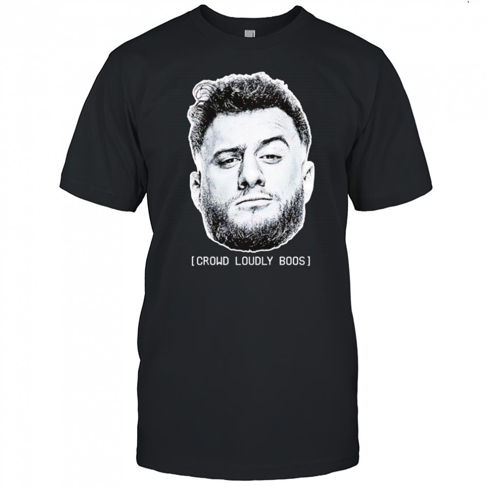 MJF crowd loudly boos shirt