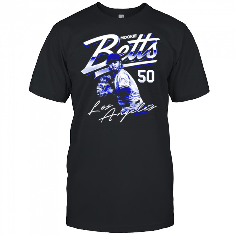 Mookie Betts Los Angeles Dodgers 50 signature shirt