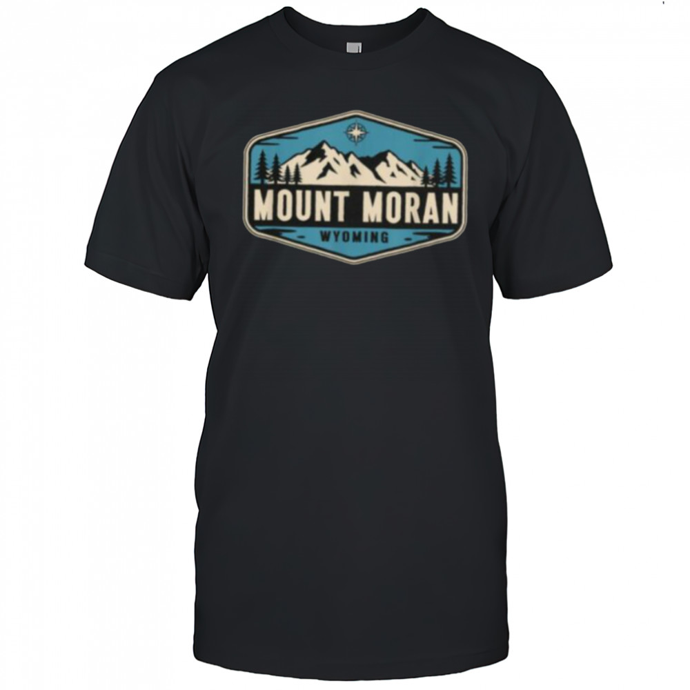 Mount Moran Wyoming Nature Mountain Graphic T Shirt