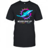 Never give up fight cancer in all colors Miami Dolphins shirt