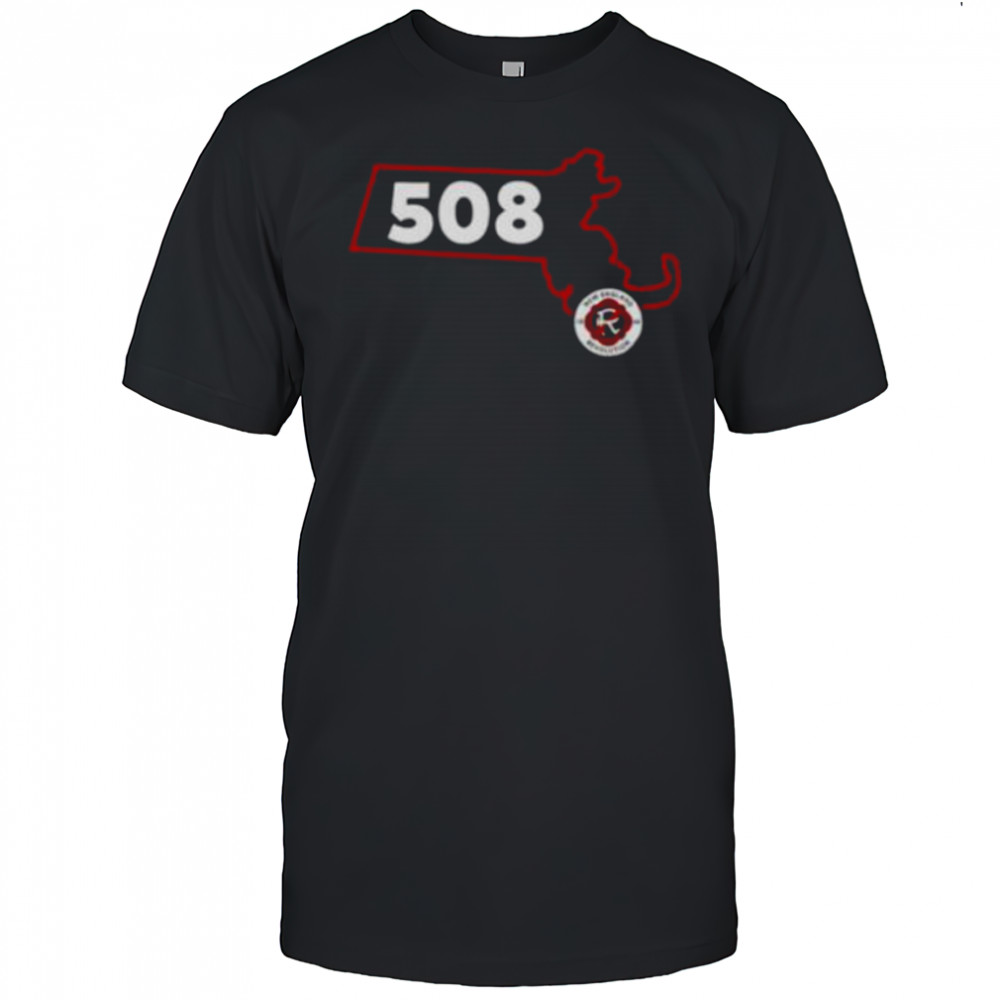 New England Revolution 508 Area Code State shirt
