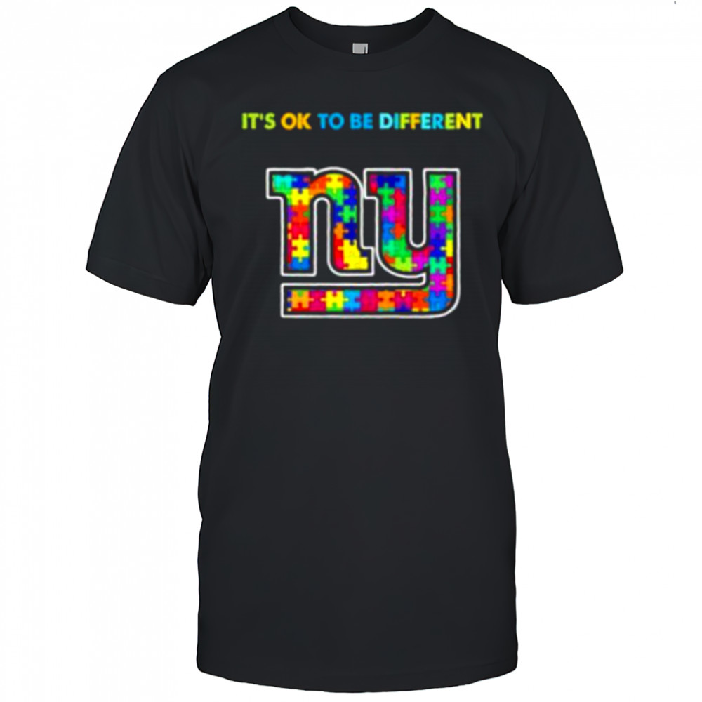 New York Giants x Autism awareness it’s ok to be different Shirt