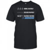 Normal Heartbeat Deceased Heartbeat Heartbeat Watching Dodgers shirt