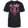 Nurse fighting with heart care cure hope New York Yankees shirt